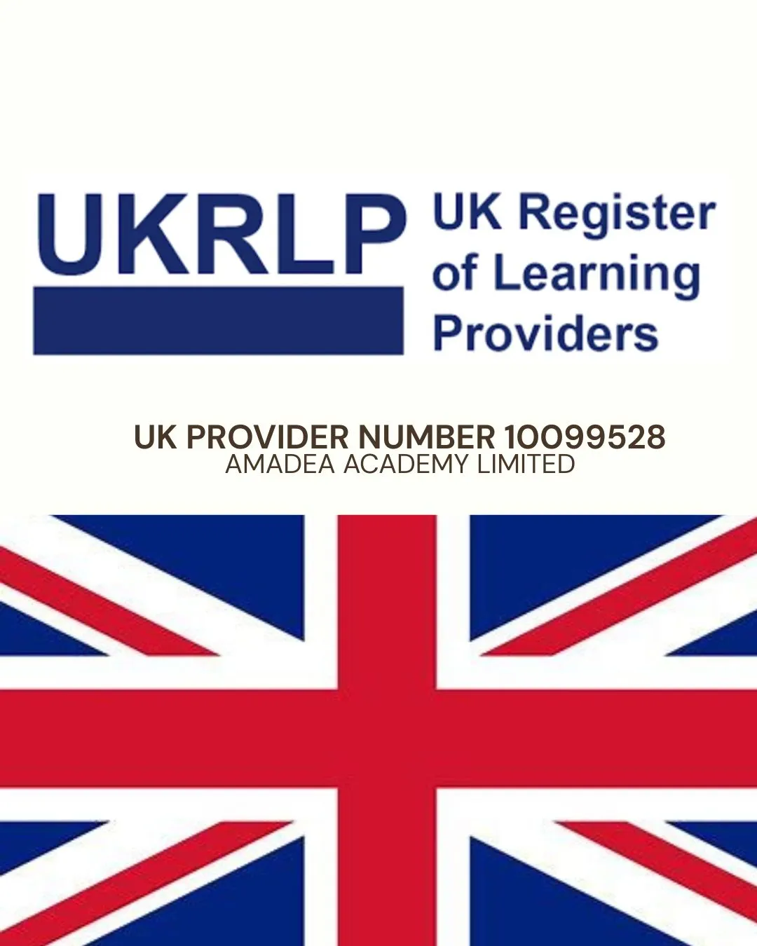 UKRLP UK Register of Learning Providers - UKPRN 10099528
